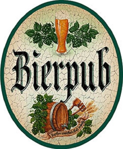 Bierpub nostalgieschild - bierpub,