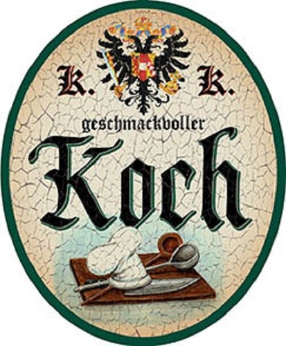 Koch nostalgieschild - +,