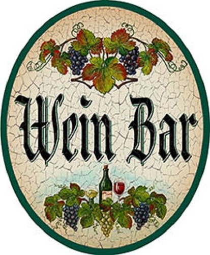 Wein bar nostalgieschild - wein, +