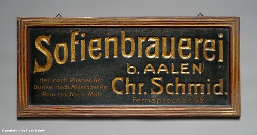 Blechschild sofienbrauerei - blechschild,