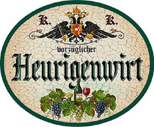 Heurigenwirt nostalgieschild - heurigenwirt,