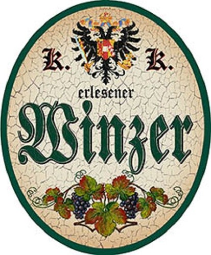 Winzer nostalgieschild - winzer,