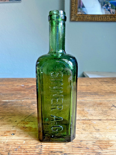 Antike flasche likör - antike,