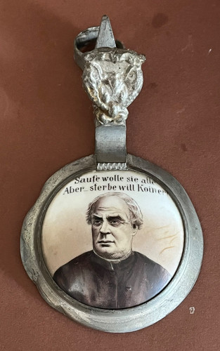 Alter zinndeckel porzellan - zinndeckel,