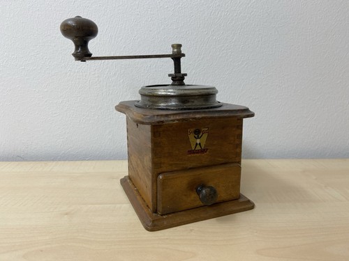 Holz kaffemühle retro antik - retro,