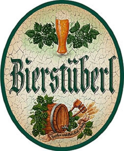 Bierstüberl nostalgieschild - bierstüberl, +
